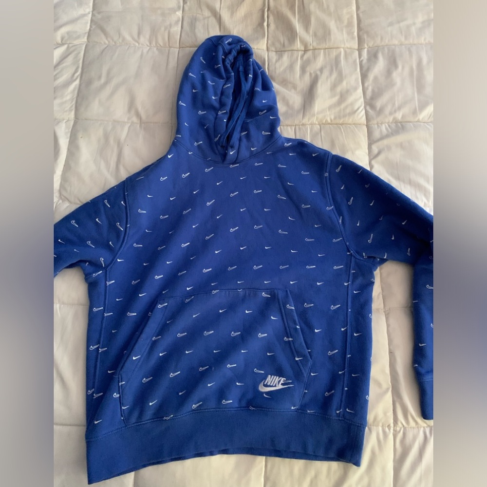 Blue Nike hoodie